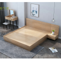 Conjunto de dormitorio estable de cama de madera maciza para colchón